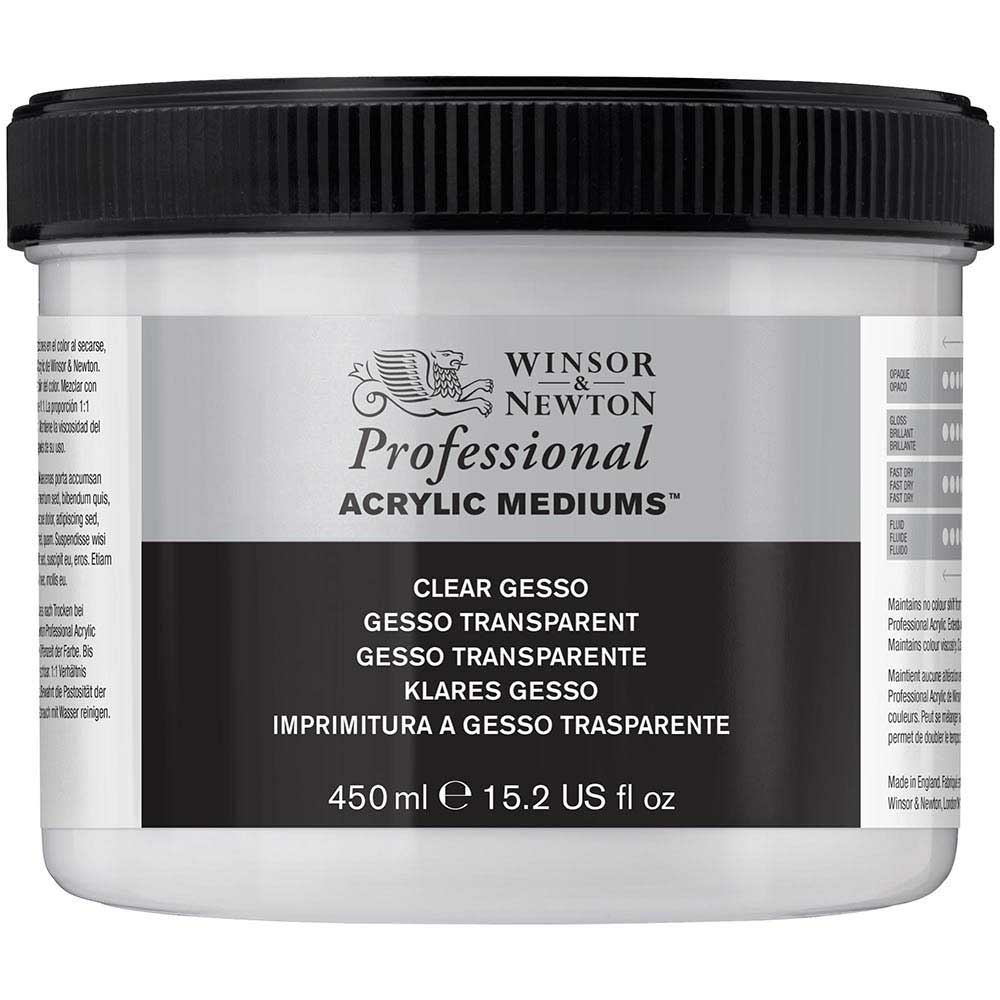 Winsor & Newton Professional Acrylic Clear Gesso 450ml (Şeffaf Gesso)