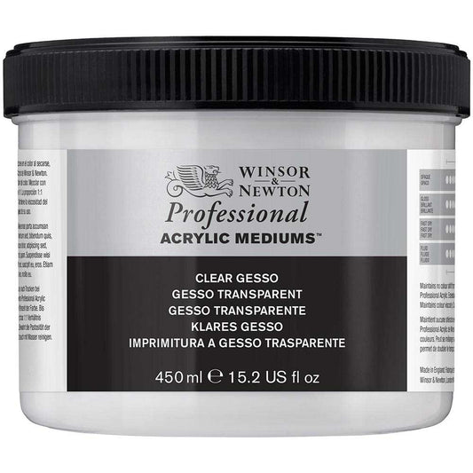 Winsor & Newton Professional Acrylic Clear Gesso 450ml (Şeffaf Gesso)