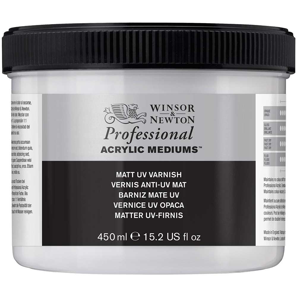Winsor & Newton Professional Acrylic Matt UV Varnish 450ml (Mat UV Vernik)