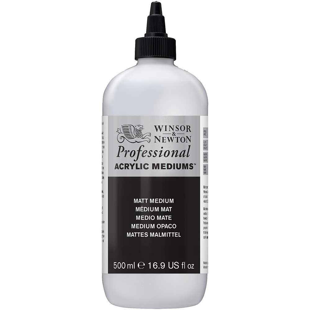 Winsor & Newton Professional Acrylic Matt Medium 500ml (Mat Medyum)