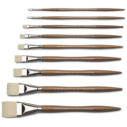 Winsor & Newton Artists' Sentetik Sert Kıl Uzun Saplı Kısa Yassı Fırça No:8