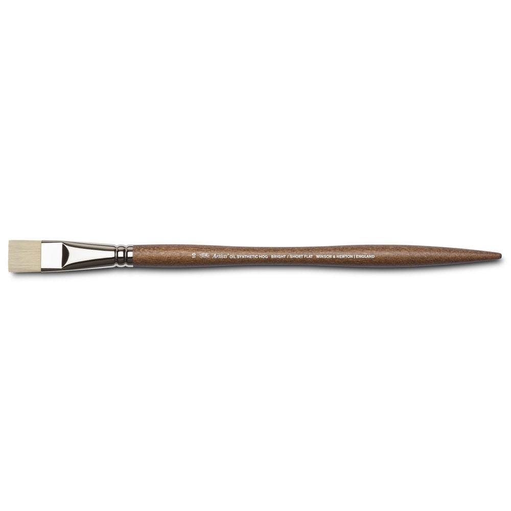 Winsor & Newton Artists' Sentetik Sert Kıl Uzun Saplı Kısa Yassı Fırça No:10