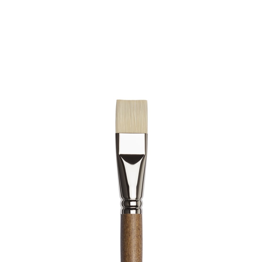 Winsor & Newton Artists' Sentetik Sert Kıl Uzun Saplı Kısa Yassı Fırça No:12