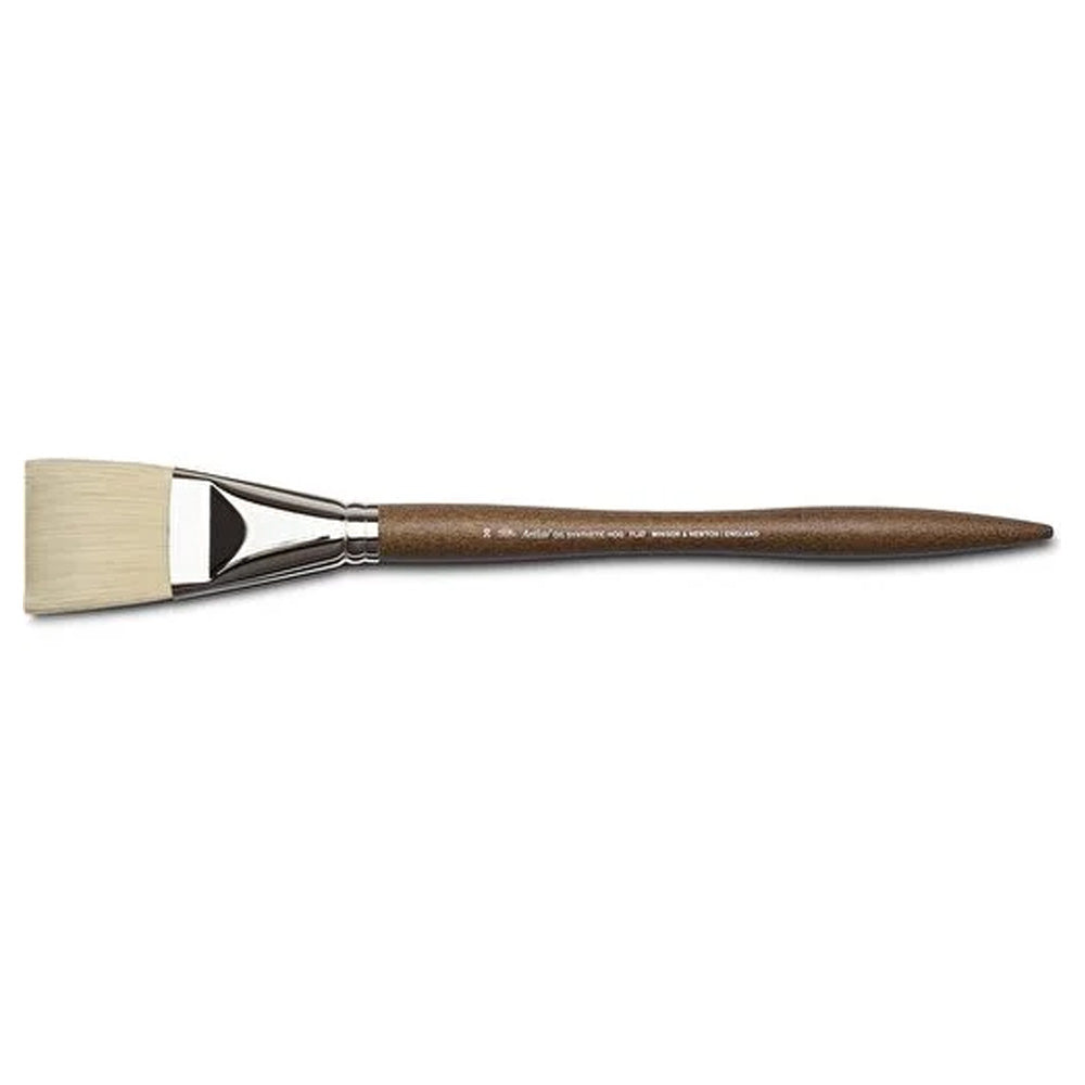 Winsor & Newton Artists' Sentetik Sert Kıl Uzun Saplı Kısa Yassı Fırça No:20