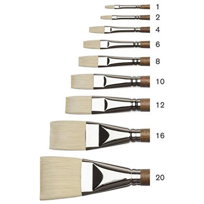 Winsor & Newton Artists' Sentetik Sert Kıl Uzun Saplı Kısa Yassı Fırça No:20