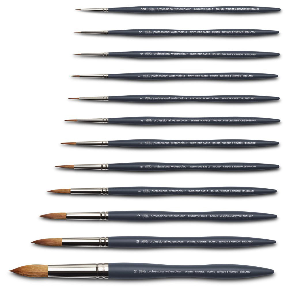 Winsor & Newton Professional Suluboya Sentetik Yuvarlak Fırça No:4