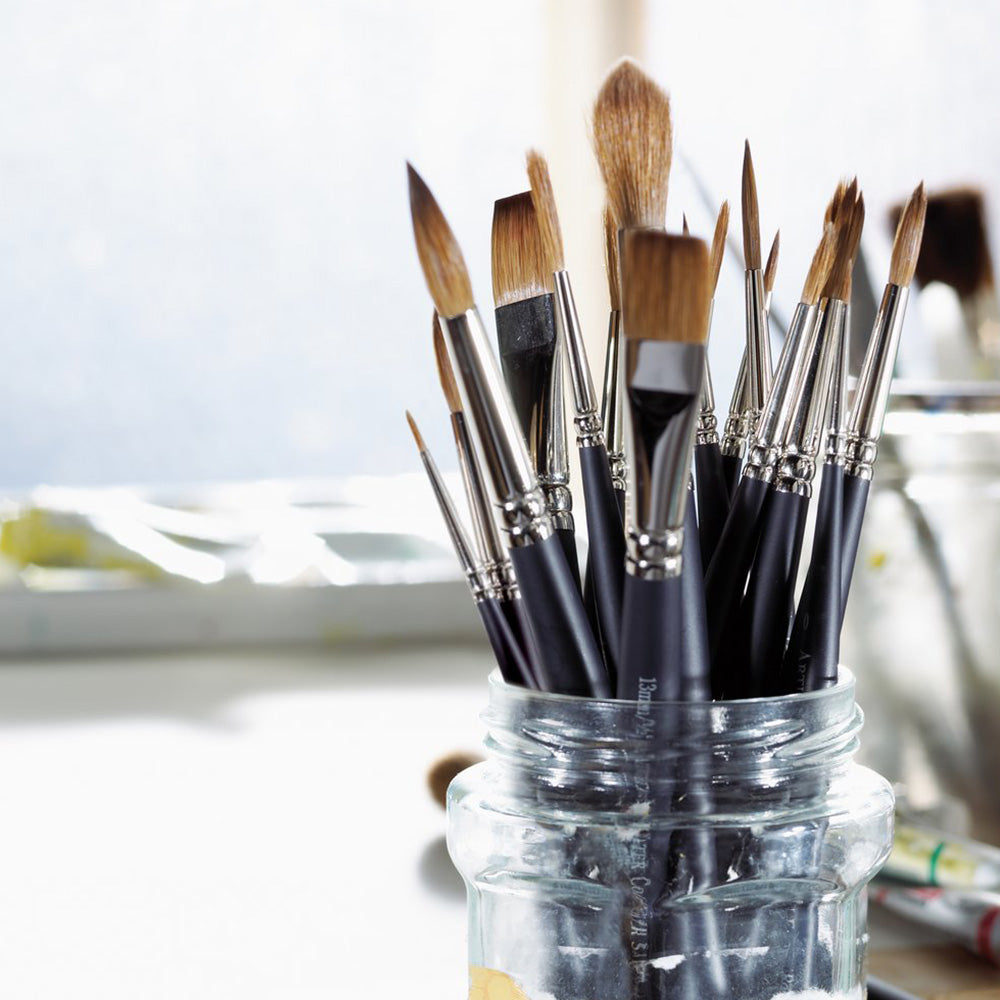 Winsor & Newton Professional Kolinsky Kısa Saplı Samur Sivri Uçlu Fırça N:7