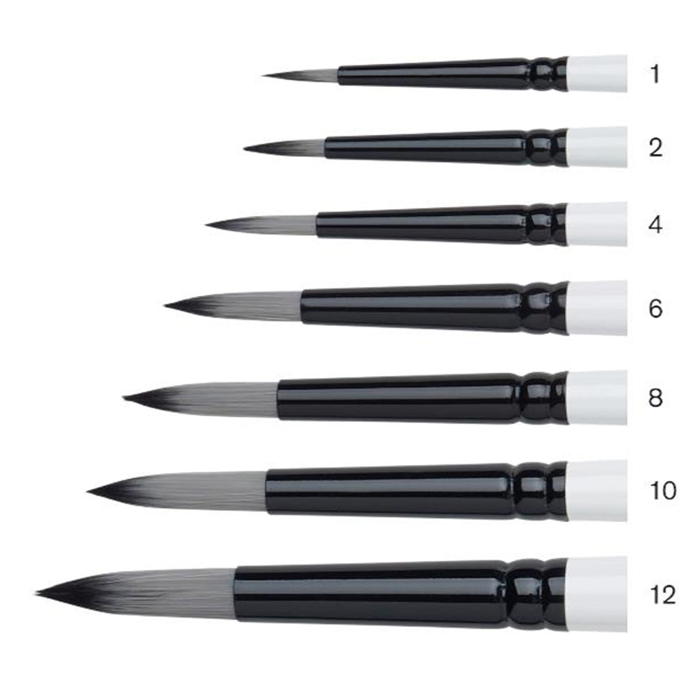 Winsor & Newton Professional Akrilik Uzun Saplı Sentetik Yuvarlak Fırça N:4
