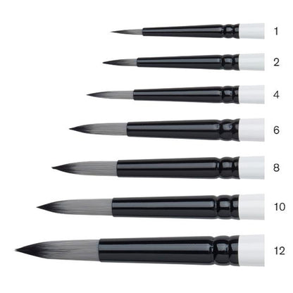 Winsor & Newton Professional Akrilik Uzun Saplı Sentetik Yuvarlak Fırça N:4