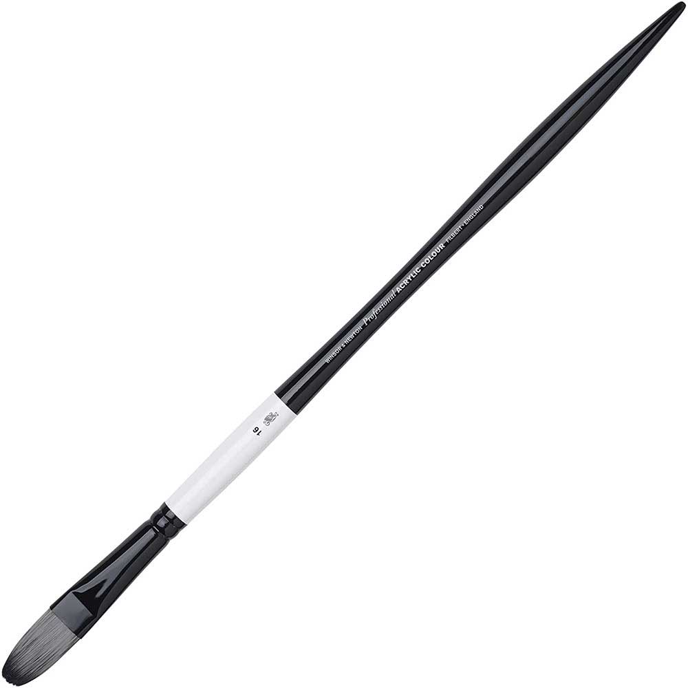 Winsor & Newton Professional Akrilik Uzun Saplı Sentetik Kedidili Fırça N:16