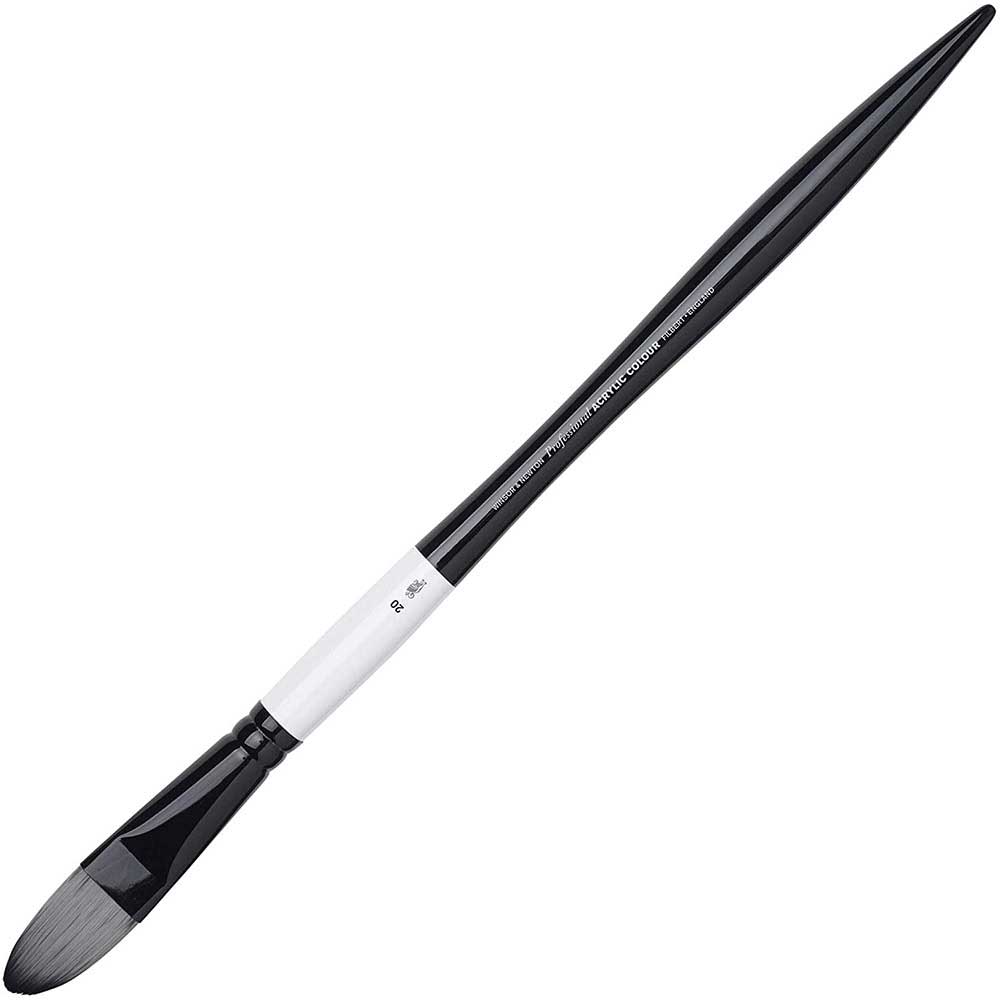 Winsor & Newton Professional Akrilik Uzun Saplı Sentetik Kedidili Fırça N:20