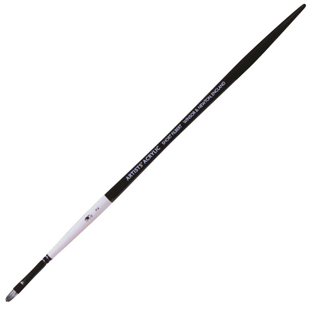 Winsor & Newton Professional Akrilik Uzun Saplı Sentetik Kısa Kedi Dili Fırça N:2