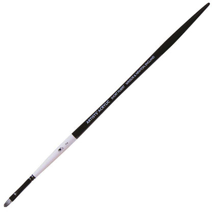 Winsor & Newton Professional Akrilik Uzun Saplı Sentetik Kısa Kedi Dili Fırça N:2