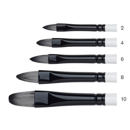 Winsor & Newton Professional Akrilik Uzun Saplı Sentetik Kısa Kedi Dili Fırça N:4