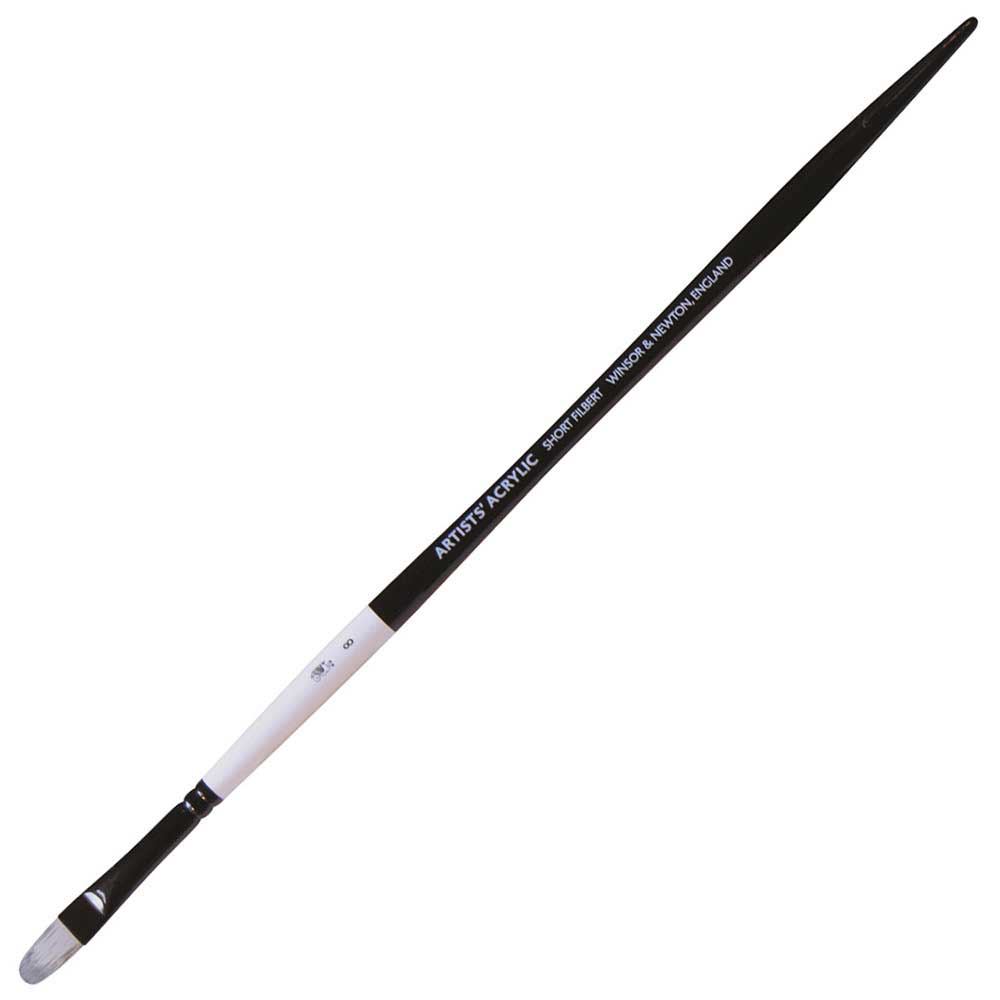 Winsor & Newton Professional Akrilik Uzun Saplı Sentetik Kısa Kedi Dili Fırça N:8