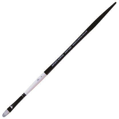 Winsor & Newton Professional Akrilik Uzun Saplı Sentetik Kısa Kedi Dili Fırça N:8