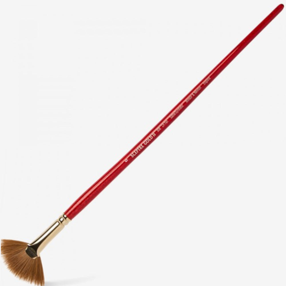 Winsor & Newton Sceptre Gold II Seri 808 Kısa Saplı Yelpaze Fırça No.6