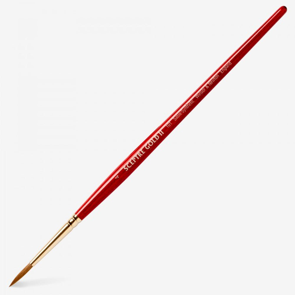 Winsor & Newton Sceptre Gold II Seri 101 Kısa Saplı Yuvarlak Fırça N:4