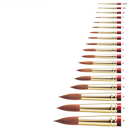 Winsor & Newton Sceptre Gold II Seri 101 Kısa Saplı Yuvarlak Fırça N:9
