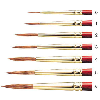Winsor & Newton Sceptre Gold II Seri 202 Kısa Saplı Tasarım/Detay Fırçası N:3