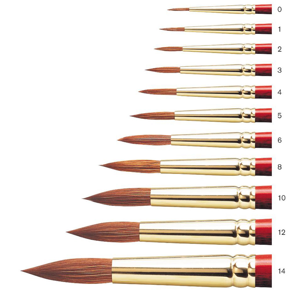 Winsor & Newton Sceptre Gold II Seri 404 Uzun Saplı Yuvarlak Fırça N:8
