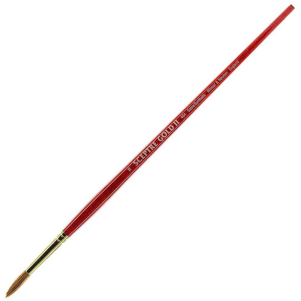 Winsor & Newton Sceptre Gold II Seri 404 Uzun Saplı Yuvarlak Fırça N:10