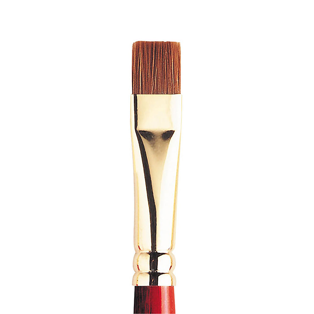 Winsor & Newton Sceptre Gold II Seri 505 Uzun Saplı Kısa Yassı Fırça N:12