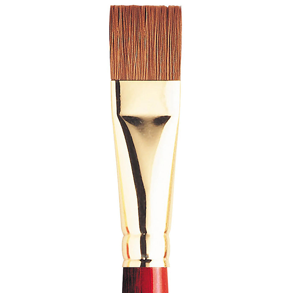 Winsor & Newton Sceptre Gold II Seri 505 Uzun Saplı Kısa Yassı Fırça N:18