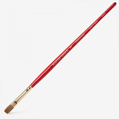 Winsor & Newton Sceptre Gold II Seri 606 Kısa Saplı One-Stroke Fırçası N:1/8"