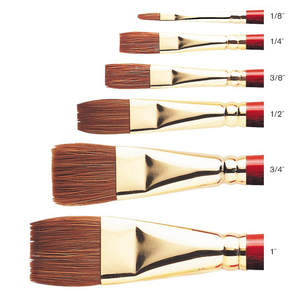 Winsor & Newton Sceptre Gold II Seri 606 Kısa Saplı One-Stroke Fırçası N:1/8"