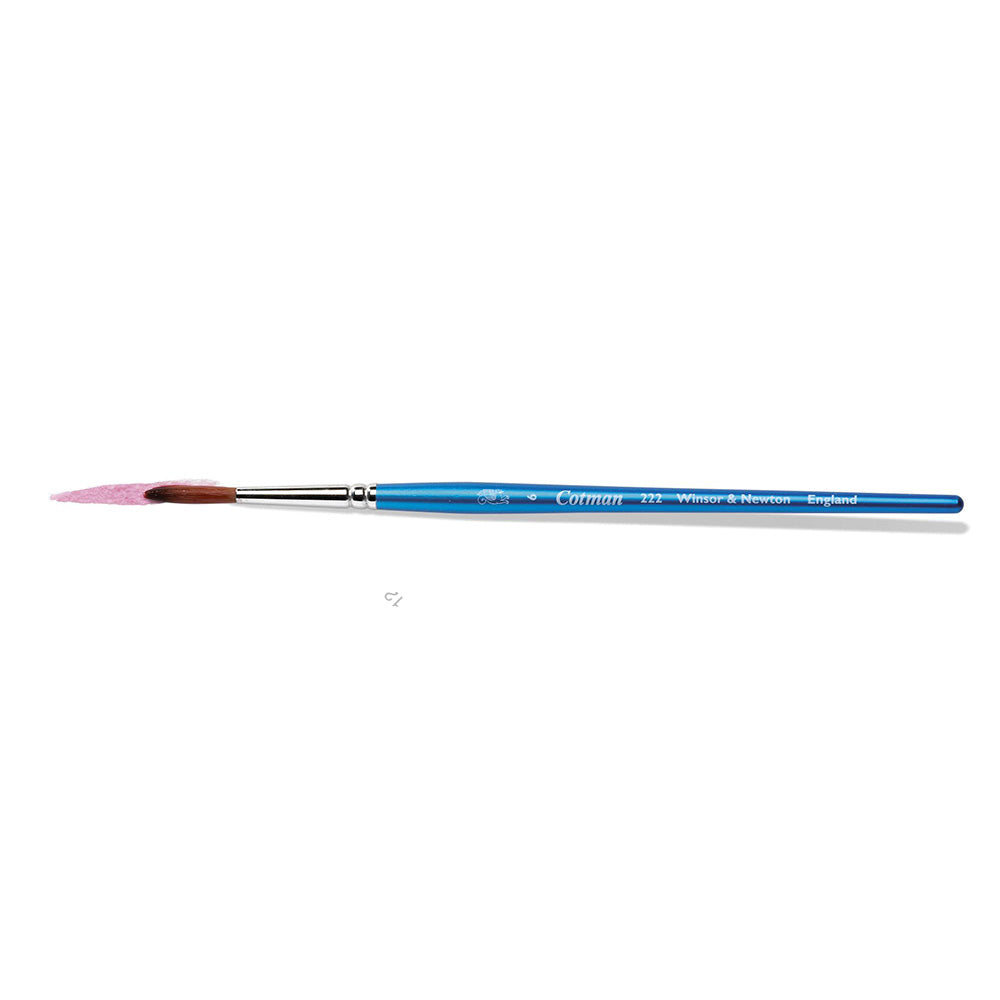 Winsor & Newton Cotman Seri 222 Kısa Saplı Sentetik Tasarım/Detay Fırçası N:0