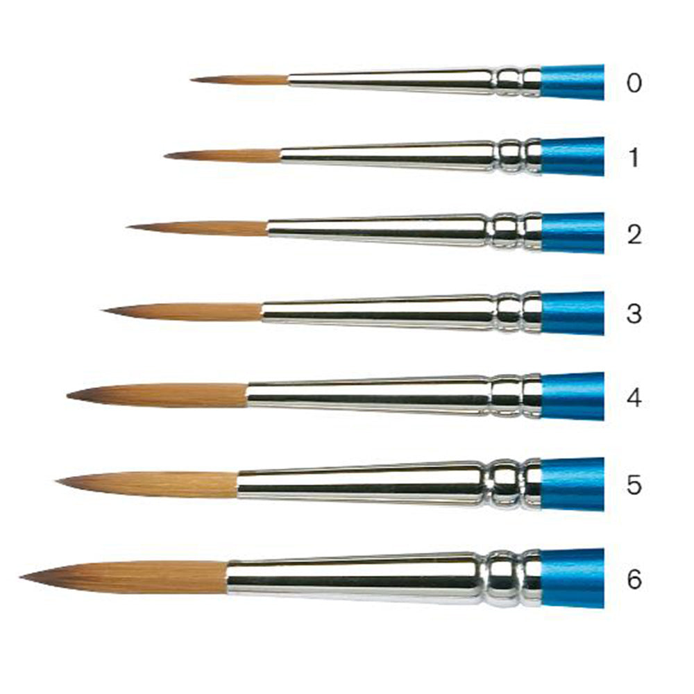 Winsor & Newton Cotman Seri 222 Kısa Saplı Sentetik Tasarım/Detay Fırçası N:1