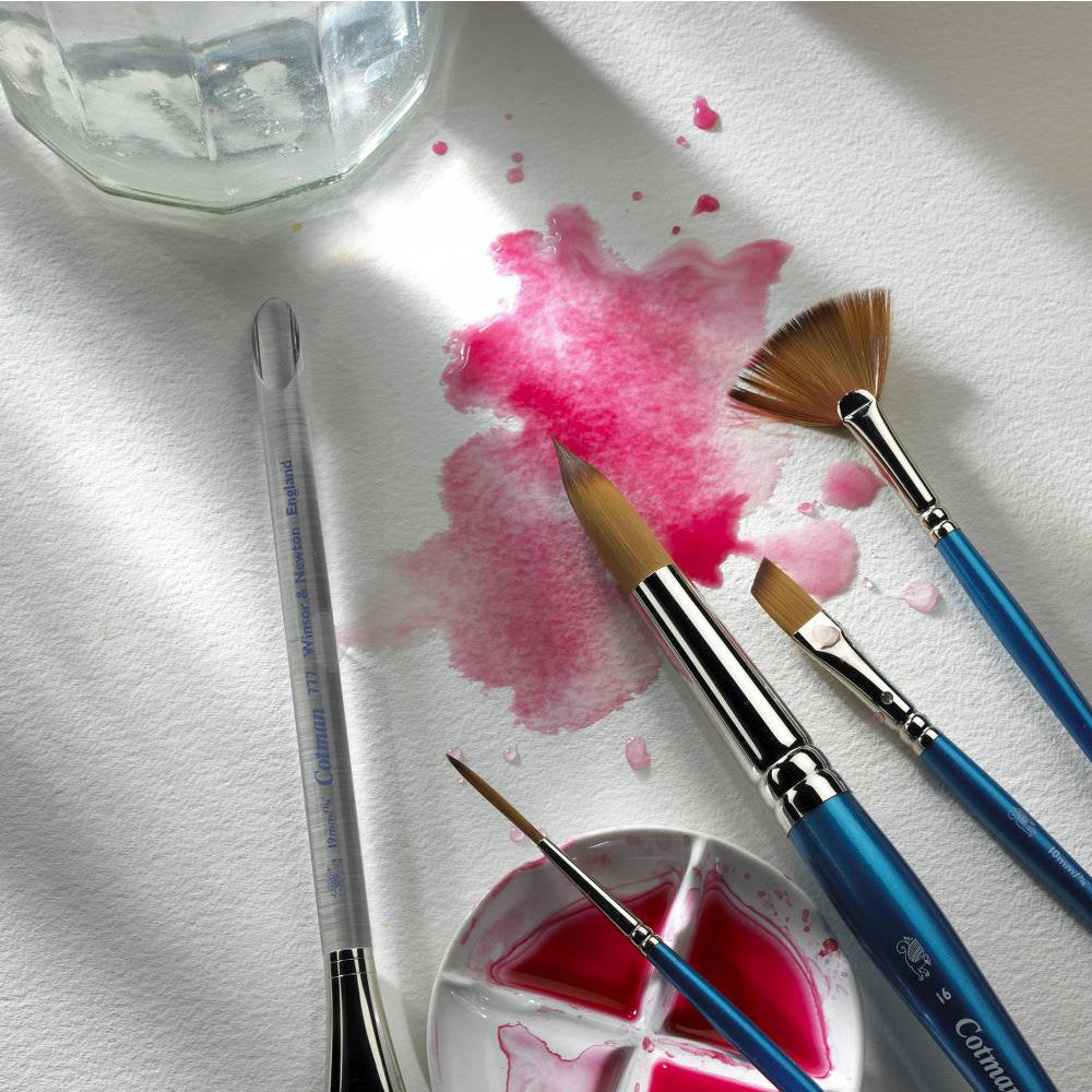 Winsor & Newton Cotman Seri 222 Kısa Saplı Sentetik Tasarım/Detay Fırçası N:6