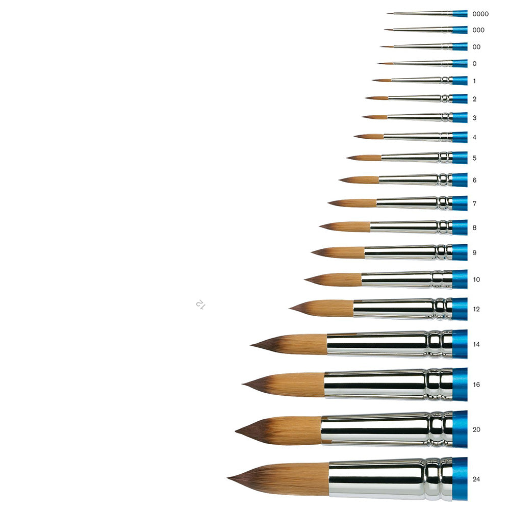 Winsor & Newton Cotman Seri 444 Uzun Saplı Sentetik Yuvarlak Fırça N:6