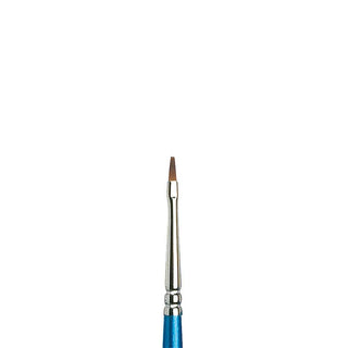 Winsor & Newton Cotman Seri 555 Uzun Saplı Sentetik Kısa Yassı Fırça N:1
