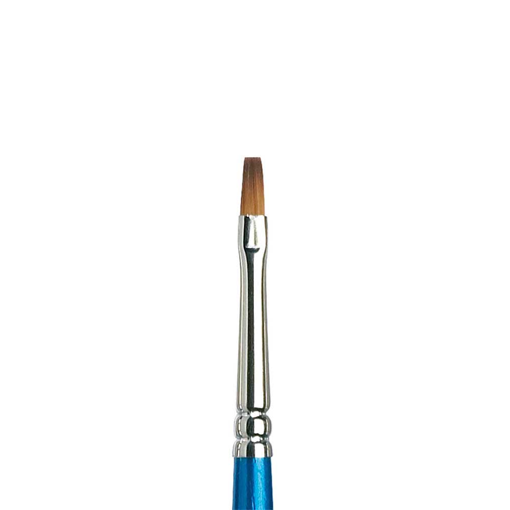 Winsor & Newton Cotman Seri 555 Uzun Saplı Sentetik Kısa Yassı Fırça N:4