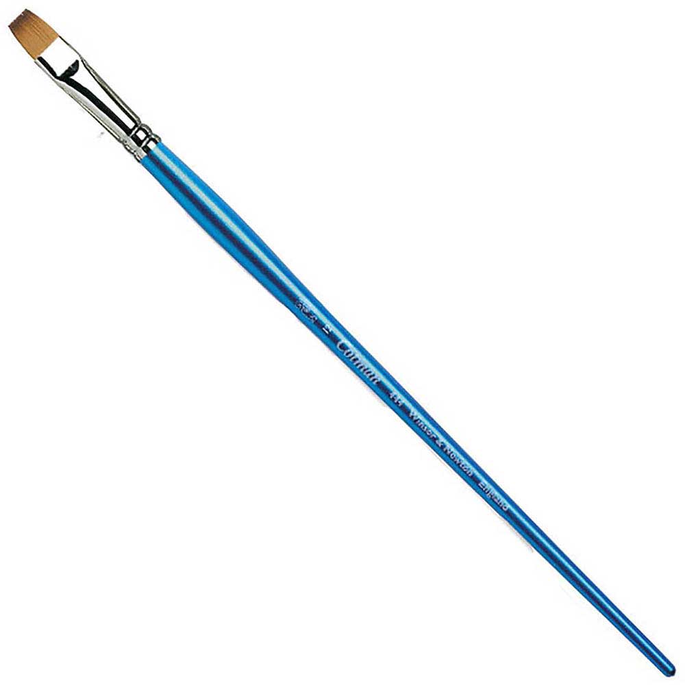 Winsor & Newton Cotman Seri 555 Uzun Saplı Sentetik Kısa Yassı Fırça N:5