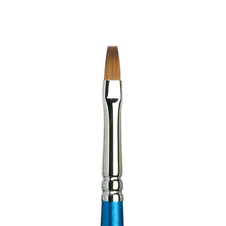 Winsor & Newton Cotman Seri 555 Uzun Saplı Sentetik Kısa Yassı Fırça N:6