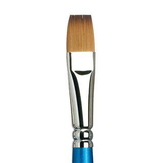 Winsor & Newton Cotman Seri 555 Uzun Saplı Sentetik Kısa Yassı Fırça N:14