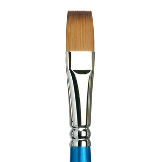 Winsor & Newton Cotman Seri 555 Uzun Saplı Sentetik Kısa Yassı Fırça N:16
