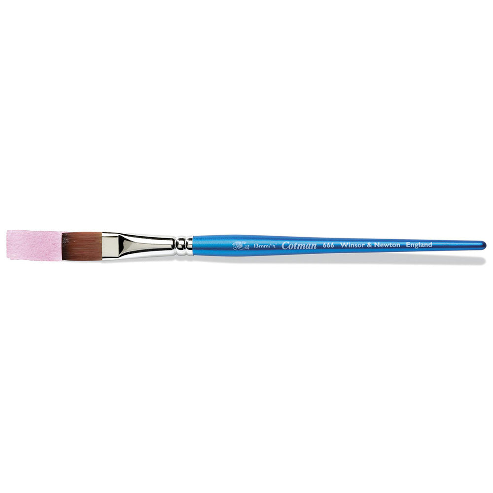 Winsor & Newton Cotman Seri 666 Uzun Saplı Sentetik One-Stroke Fırça N:1/4" (6mm)