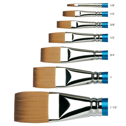 Winsor & Newton Cotman Seri 666 Uzun Saplı Sentetik One-Stroke Fırça N:3/8" (10mm)