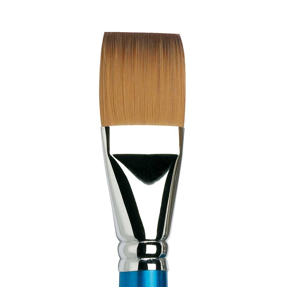 Winsor & Newton Cotman Seri 666 Uzun Saplı Sentetik One-Stroke Fırça N:1" (25mm)