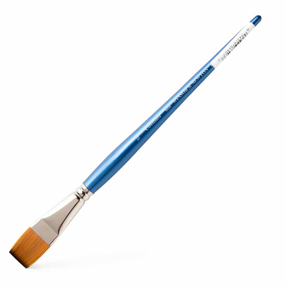 Winsor & Newton Cotman Seri 666 Uzun Saplı Sentetik One-Stroke Fırçası N:3/2" (38mm)