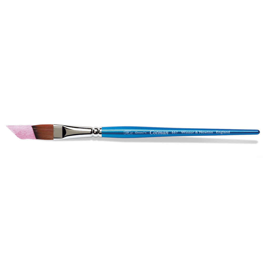 Winsor & Newton Cotman Seri 667 Kısa Saplı Sentetik Açılı Fırça N:3/8" (10mm)