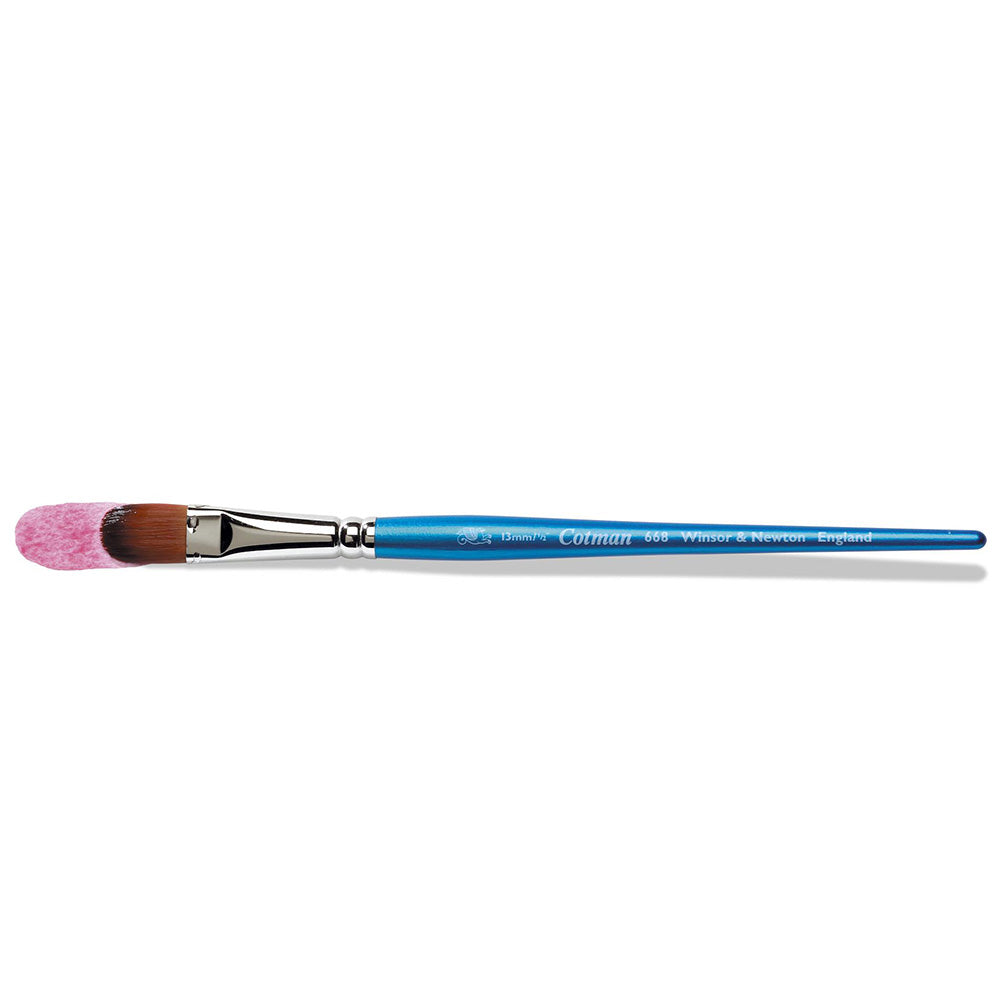 Winsor & Newton Cotman Seri 668 Kısa Saplı Sentetik Kedidili Fırça N:1/2" (13mm)