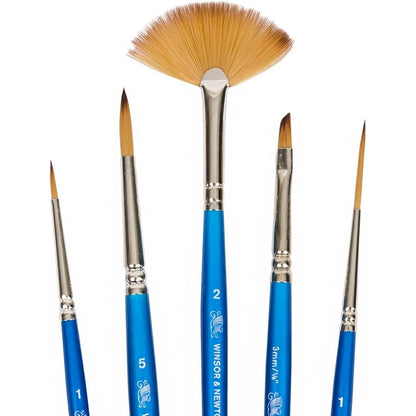 Winsor & Newton Cotman Kısa Saplı Sentetik Fırça Seti 1 (5'li)