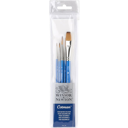 Winsor & Newton Cotman Kısa Saplı Sentetik Fırça Seti 2 (5'li)