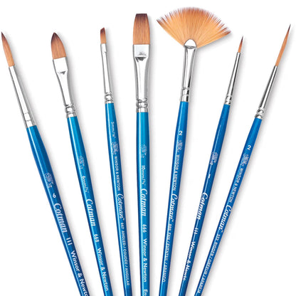 Winsor & Newton Cotman Kısa Saplı Sentetik Fırça Set (7'li)