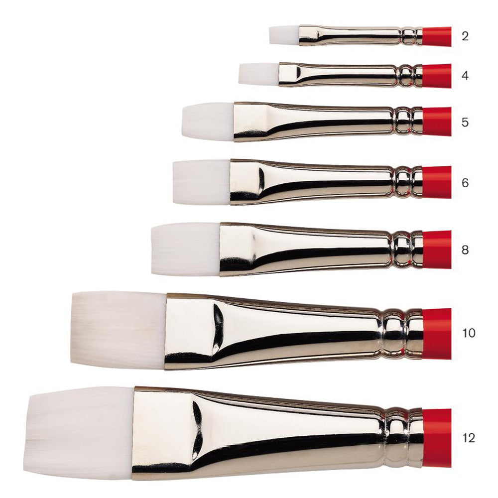 Winsor & Newton University Seri 234 Kısa Saplı Sentetik Kısa Yassı Fırça N:12